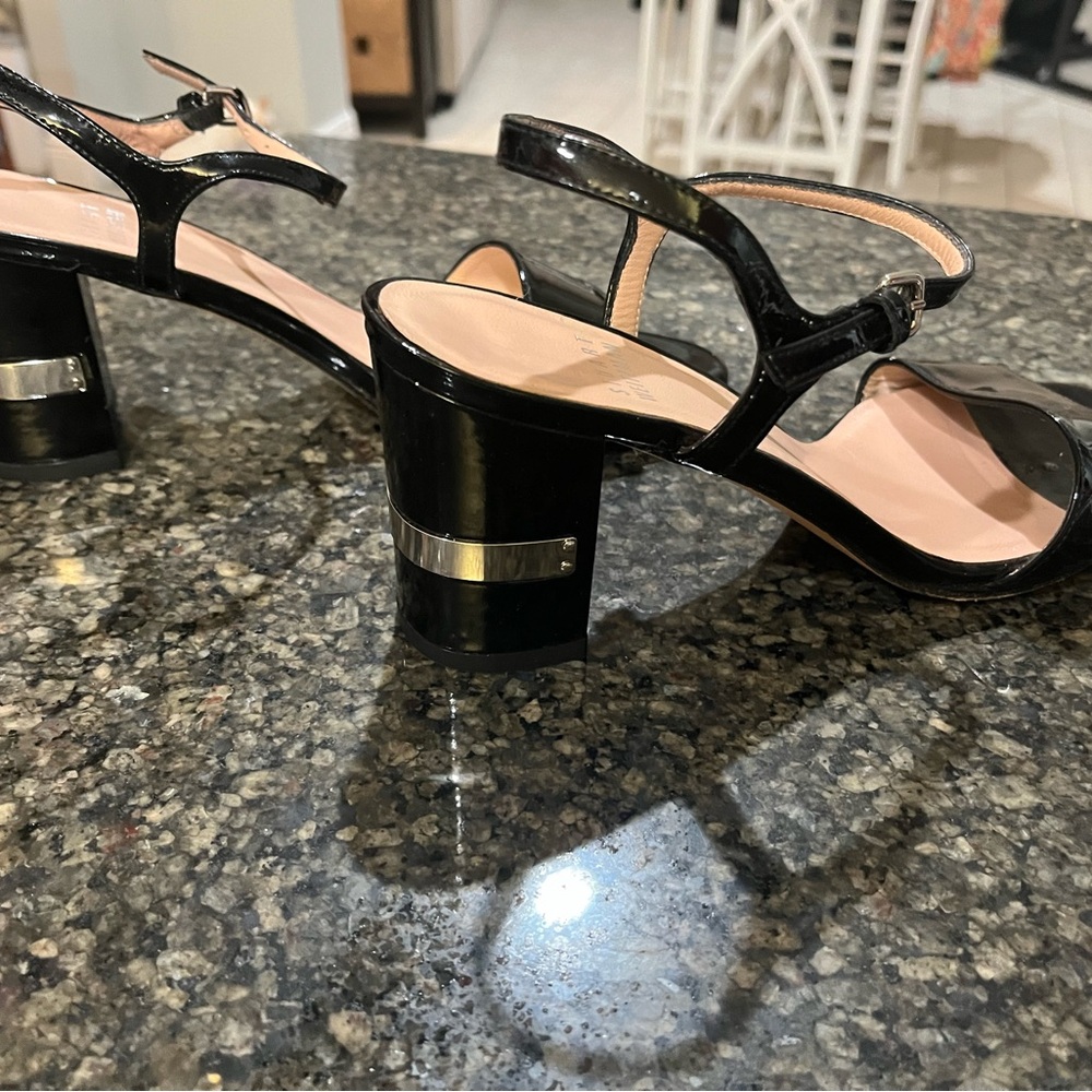 Stuart Weitzman Patent Block Sandals - image 2